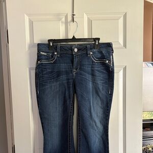 Ariat Women's Dark Blue Boot Cut Jeans Bling